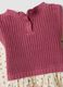 Pink crew-neck jumper in a viscose-cotton blend_3
