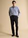 Blue cotton oxford checked shirt, regular fit_1