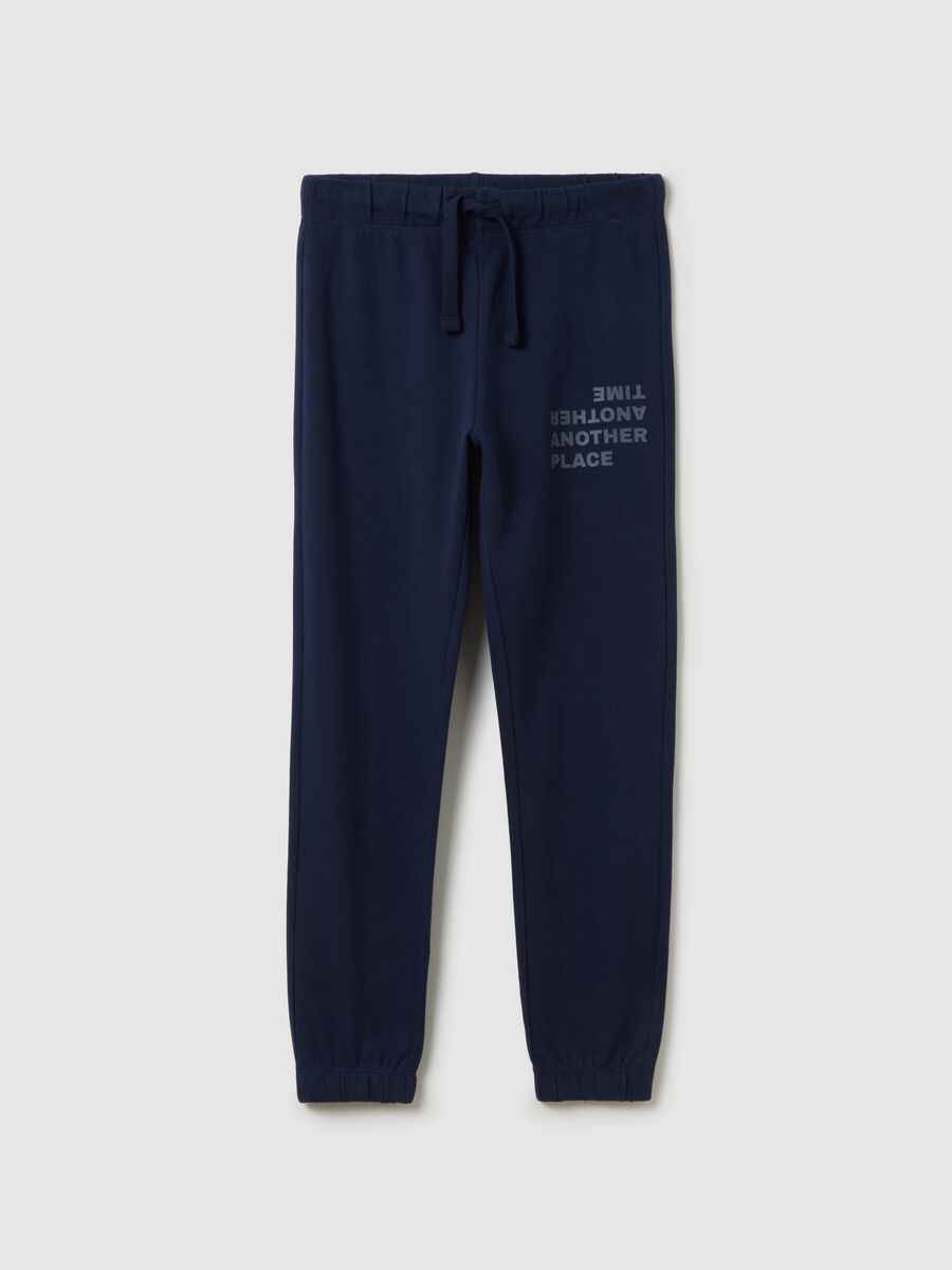 Boys' regular fit blue cotton trousers_3