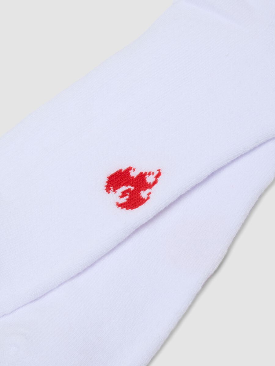 White stretch cotton sports socks_2