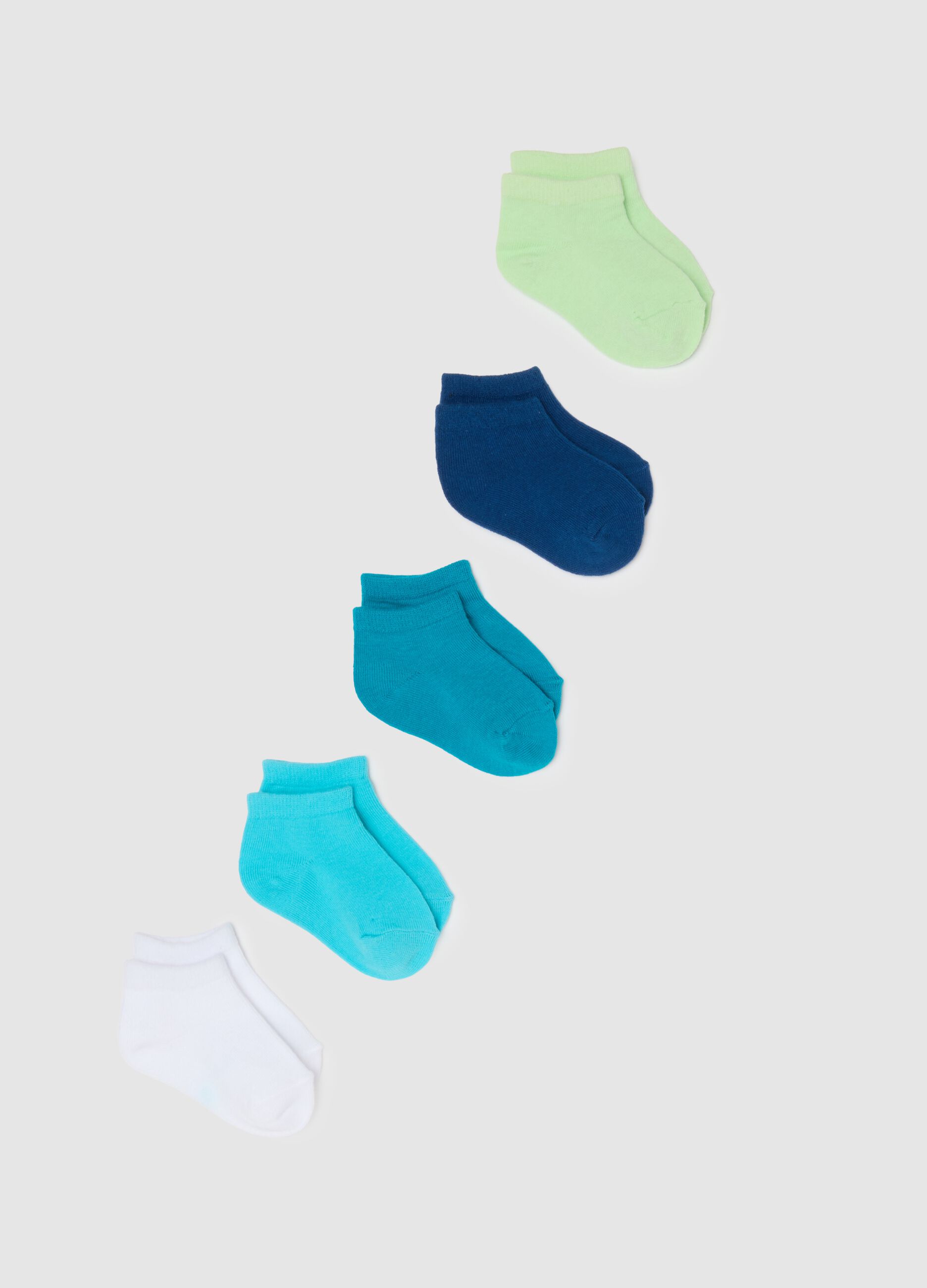 Multipack of multicolour cotton blend baby socks