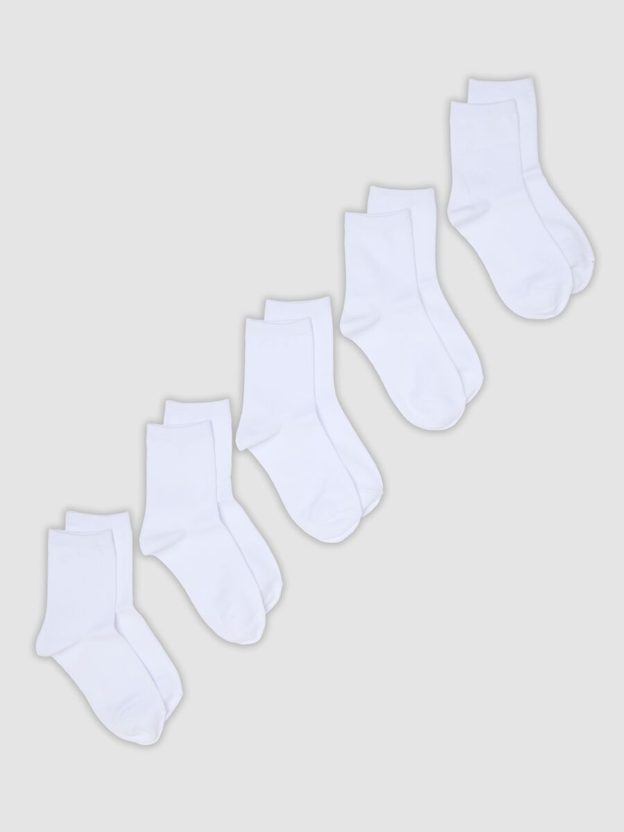 Five-pack of white organic cotton socks_0