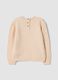 Pink crew-neck stretch top with Winnie the Pooh embroidery_1