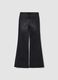 Black bootcut stretch-cotton jeans with rhinestones_2