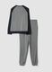Grey pure organic cotton crew-neck pyjamas_2