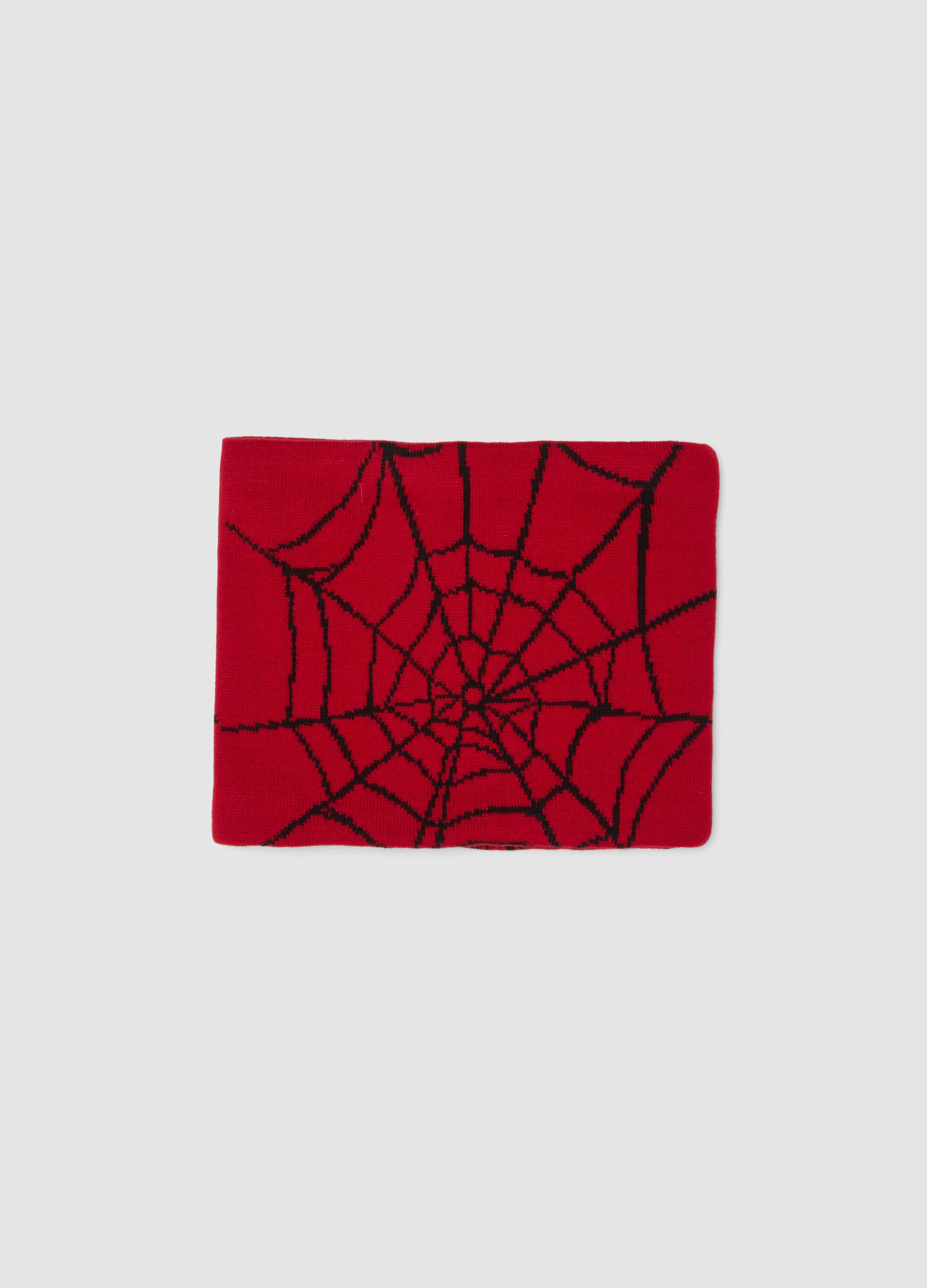 Red MARVEL Spider-Man Print Scarf