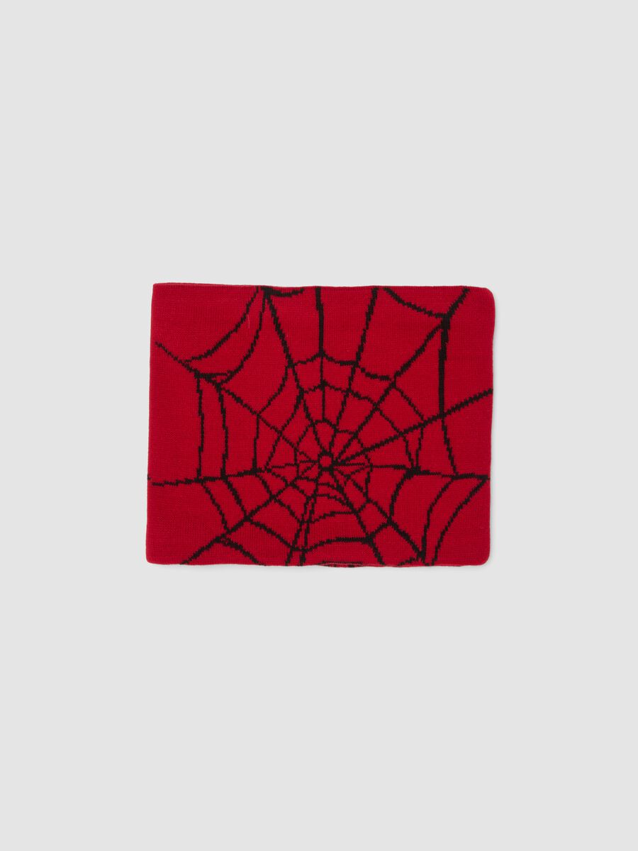 Red MARVEL Spider-Man Print Scarf_1