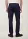 Pantaloni chino blu in twill di cotone elasticizzato slim fit_3