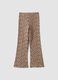 Beige stretchy organic cotton leggings_1
