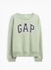 Sage green GAP logo cotton-blend crewneck sweatshirt_3