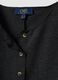 فيست أسود بقماش ميلانو من فيسكوز مطاطي بقصّة عادية_5