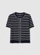 Women's multicolor regular fit cardigan in stretch blend fabric_4