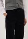 Black The Iconic Pants straight-leg ribbed stretch cotton trousers_2