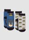 Bipack calze antiscivolo in cotone organico elasticizzato con stampa Batman_0