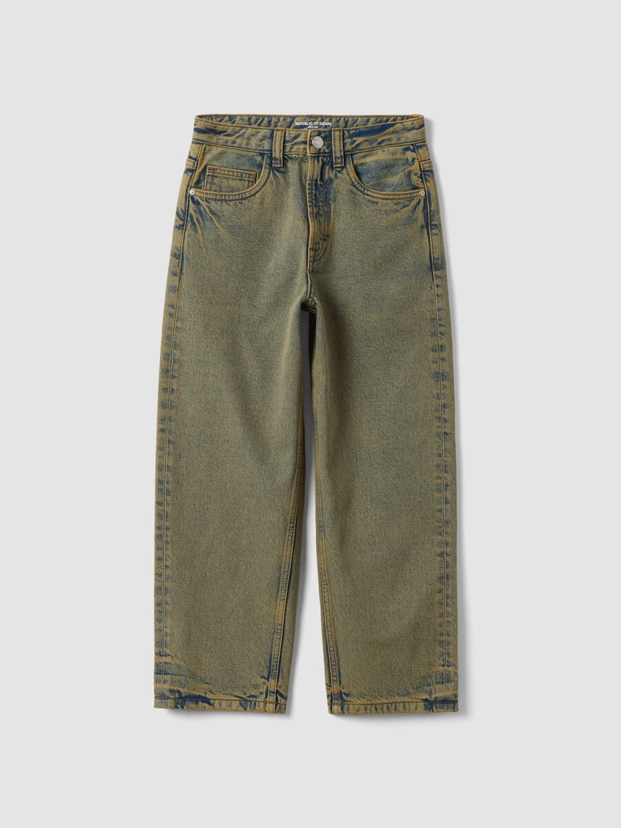 Pure cotton denim jeans, skater fit_3