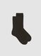 جوارب طويلة بنية اللون مصنوعة من مزيج الفسكوز المطاطي_0