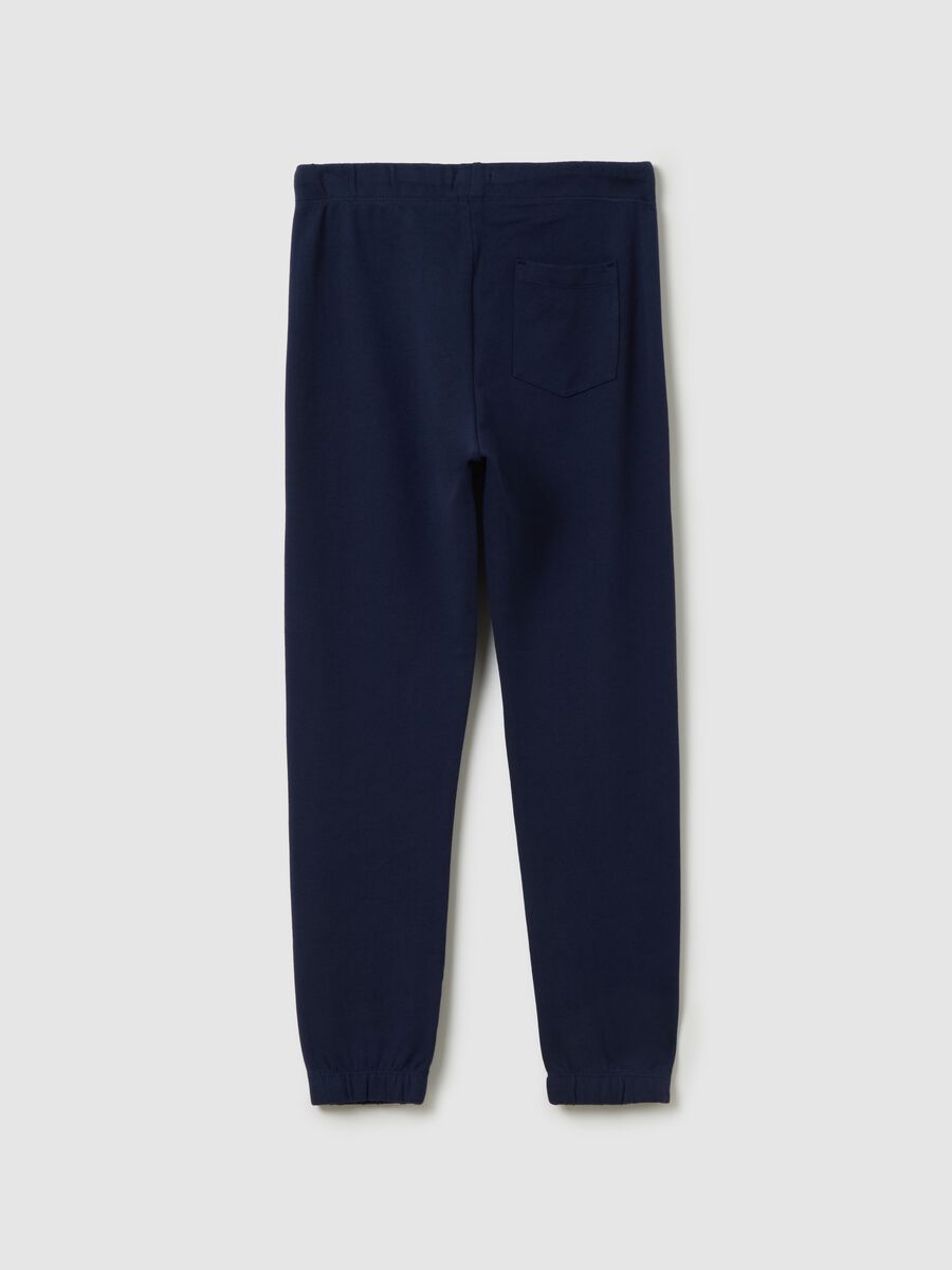 Boys' regular fit blue cotton trousers_4