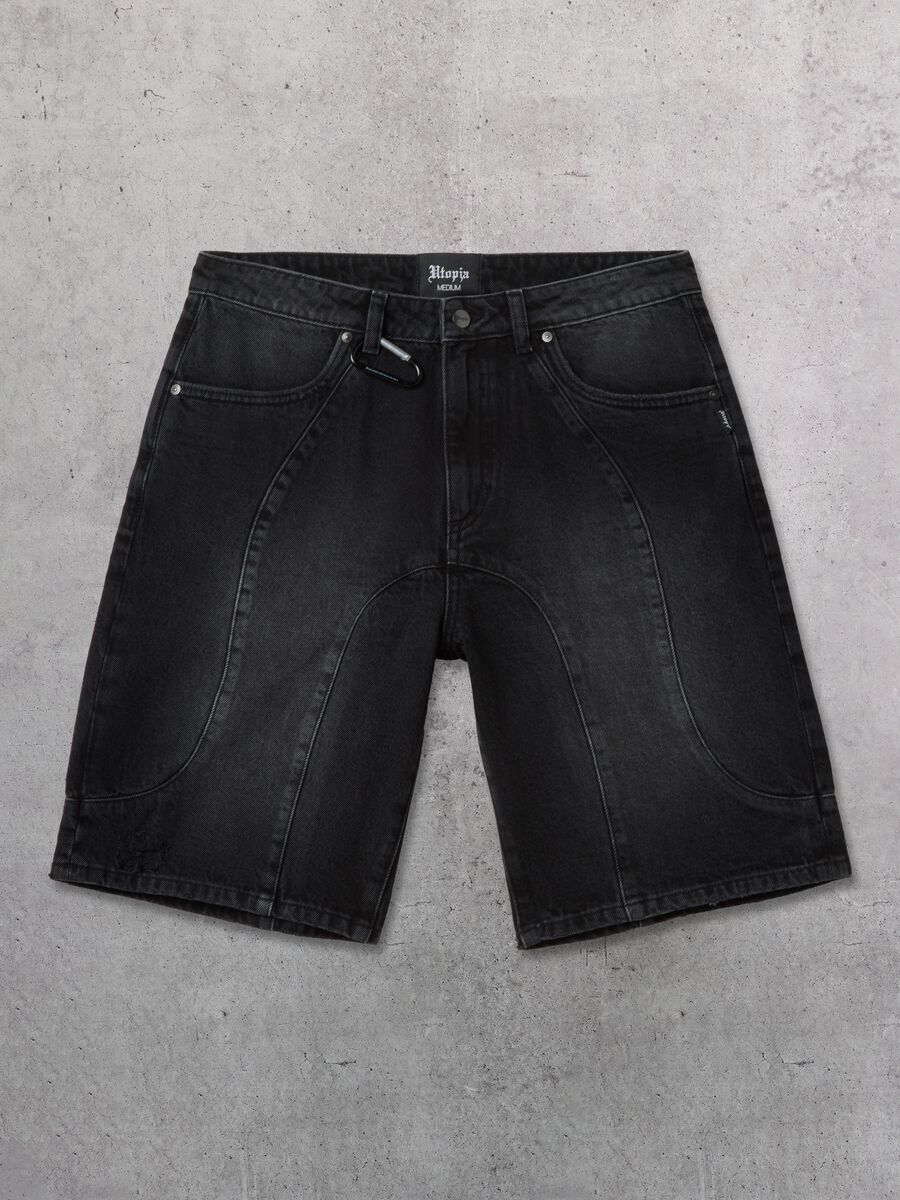 Black Denim Shorts_5