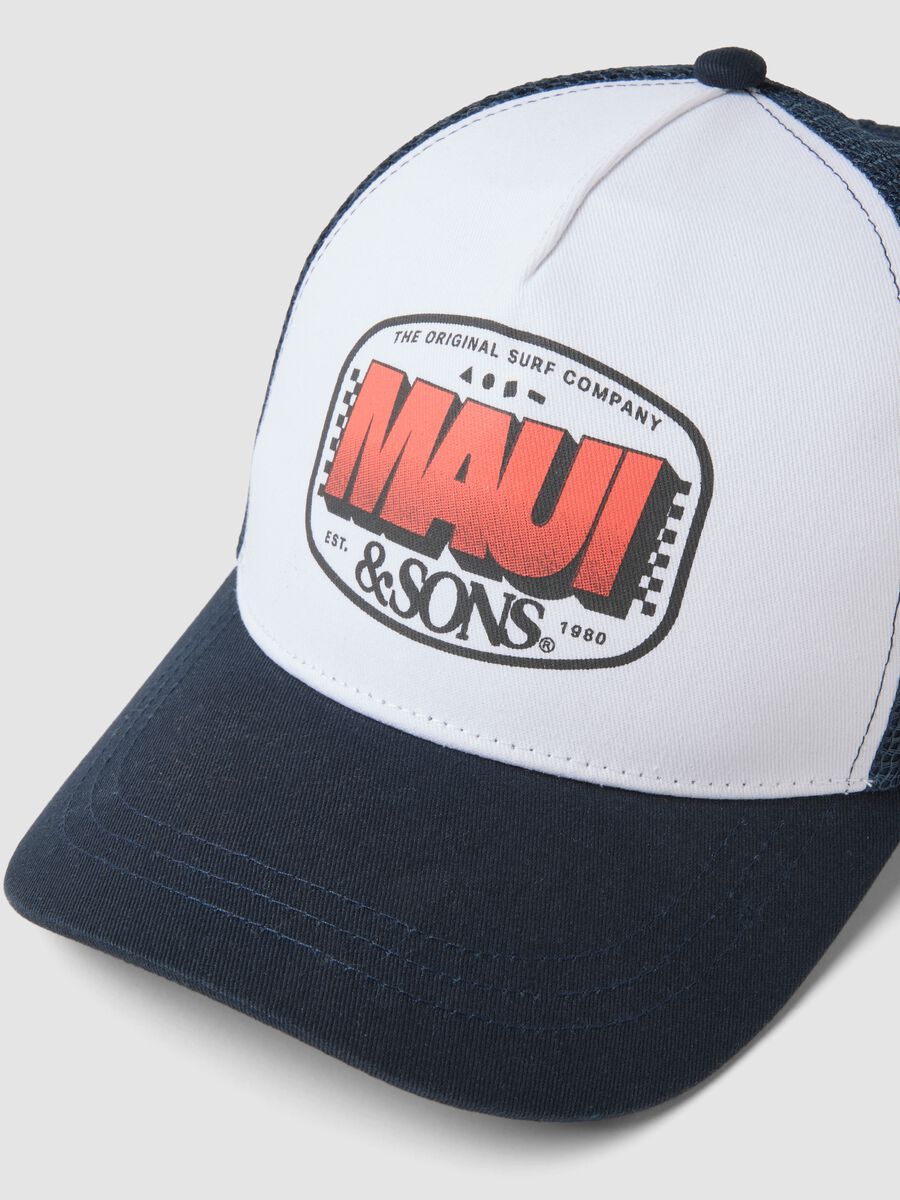 Multicolour pure cotton baseball cap_1