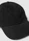 Black pure cotton baseball cap_1