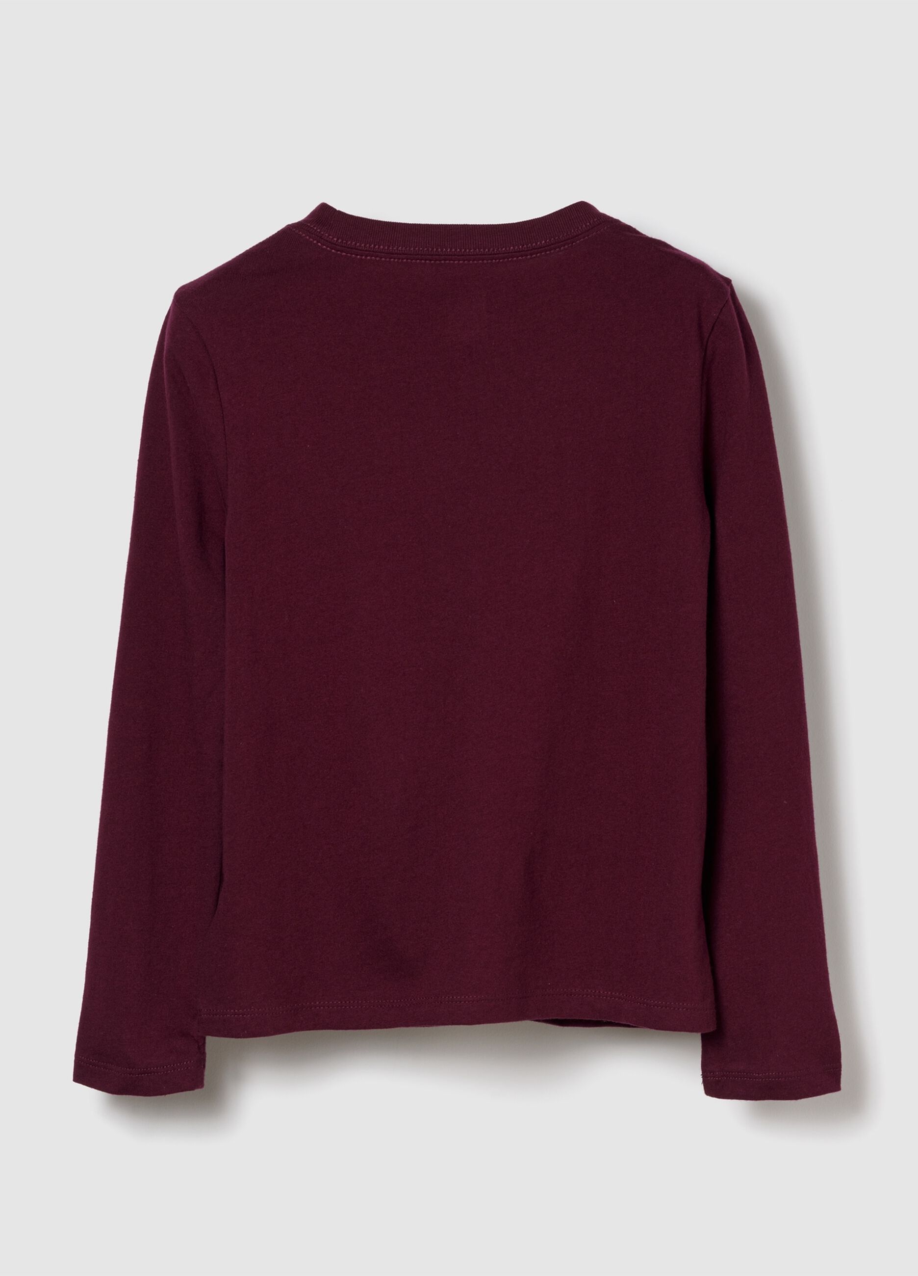 Purple Long Sleeve Cotton Shirt
