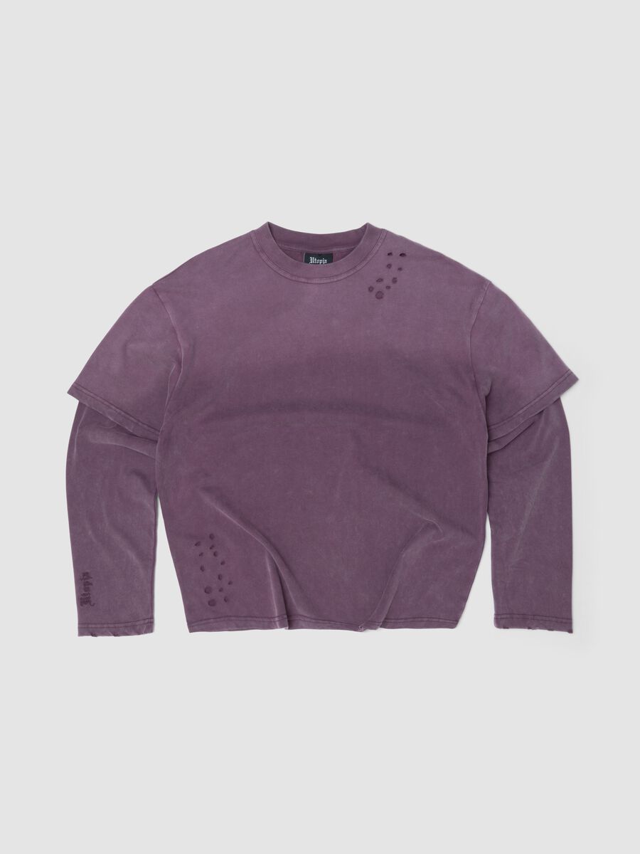 Double Long-Sleeve Sunfaded Burgundy_1