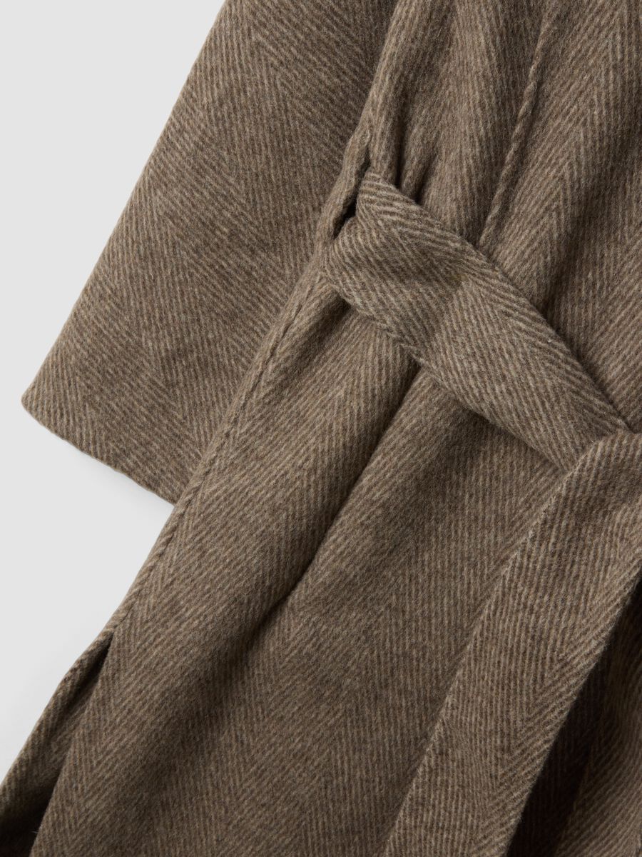 Multicolour wool and lyocell blend coat_1