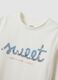 White pure organic cotton T-shirt with front print_2