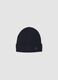 Blue cotton-blend jersey knit hat_0