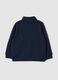 Blue organic cotton crew-neck sweatshirt_1