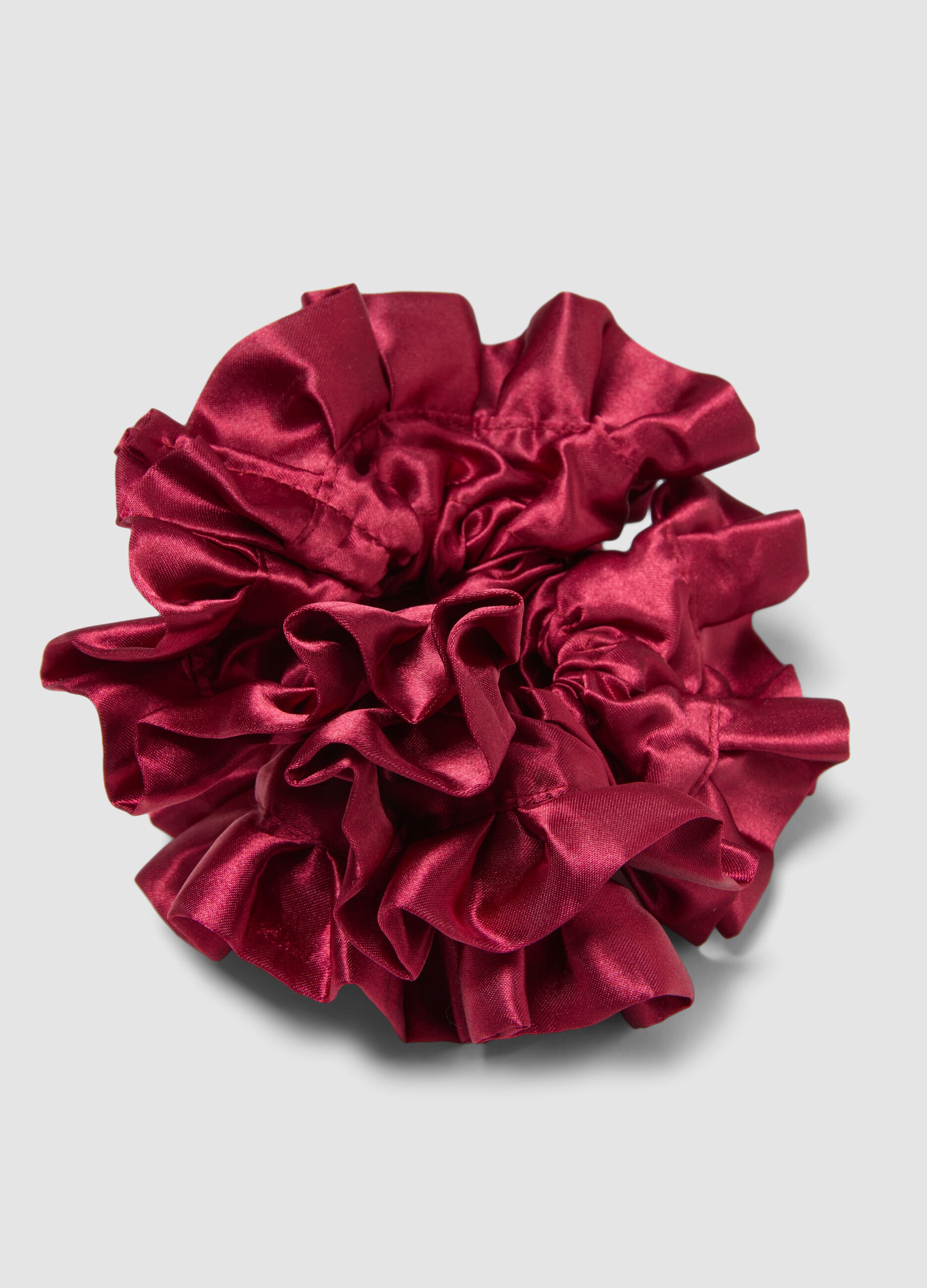 Scrunchie rosso arricciato