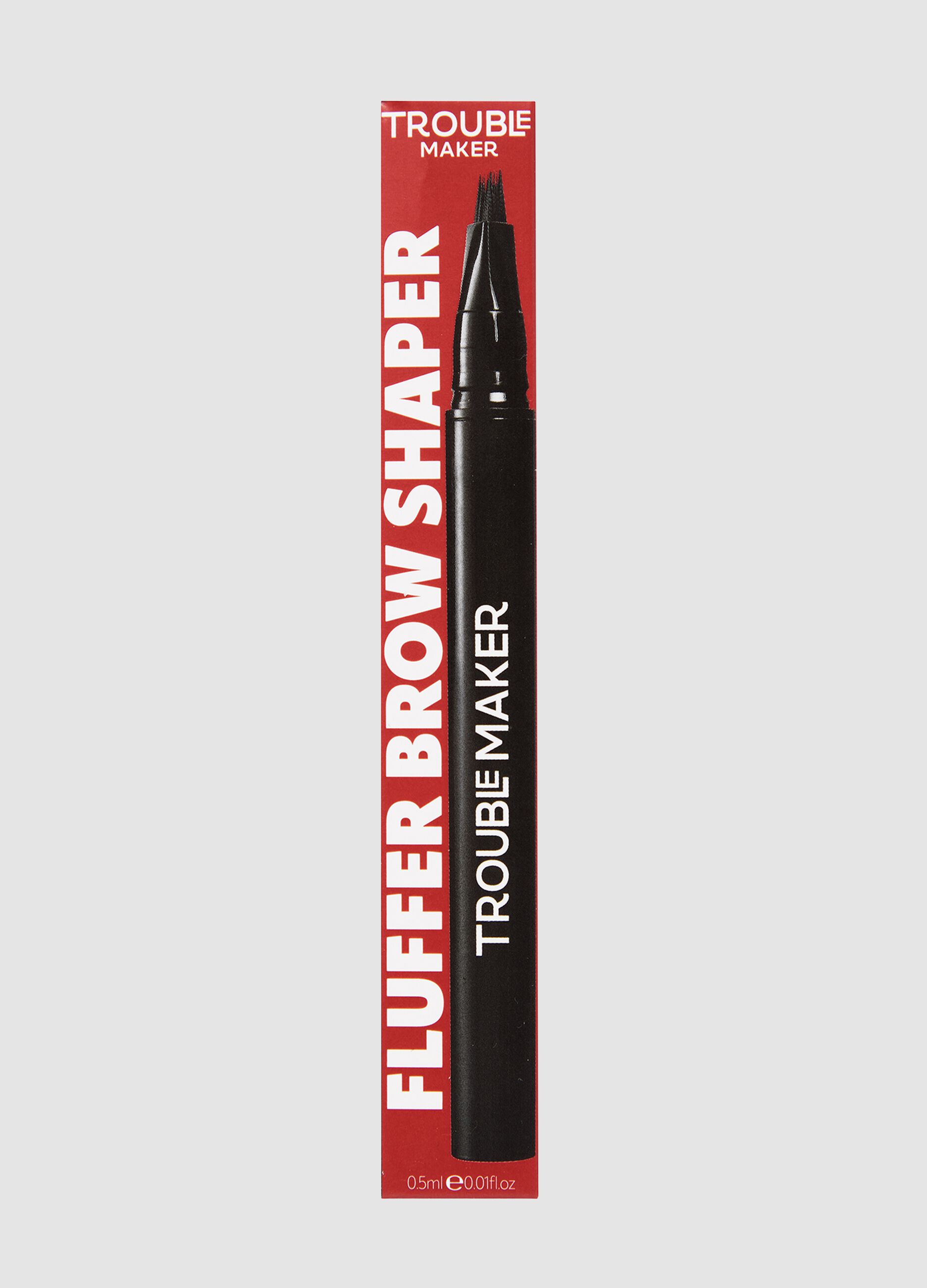 Fluffer Brow Brush Natural Brow Pen Soft Black 0.5 ml