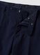 Blue slim-fit stretch viscose trousers_1