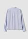 Camicia azzurra a righe in puro cotone regular fit_2