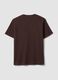 تي شيرت The Iconic Tee بني من قطن خالص بأكمام قصيرة وقصّة Regular_5
