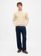 Beige Cotton Blend Jumper_2