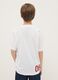 Teen boys' white pure cotton T-shirt in relaxed fit with print_1