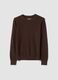 Brown viscose-blend sequin jumper, regular fit_0